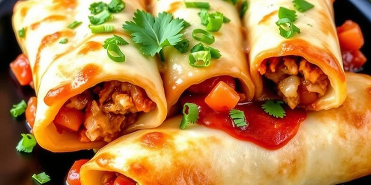 Mediterranean Chimichangas