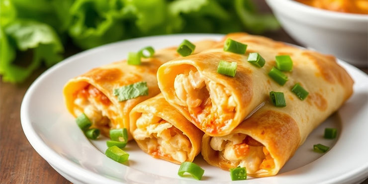 Chicken and Cheese Chimichangas