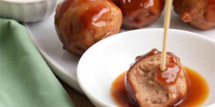 Maple-Glazed Pork Sausage Balls