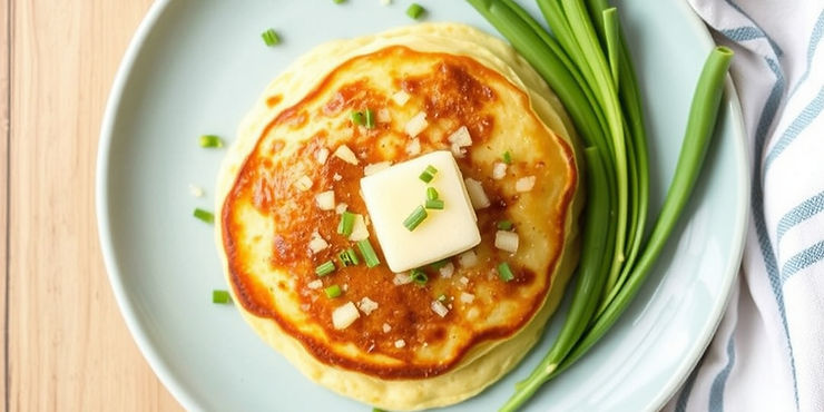Cheddar and Chive Pancakes