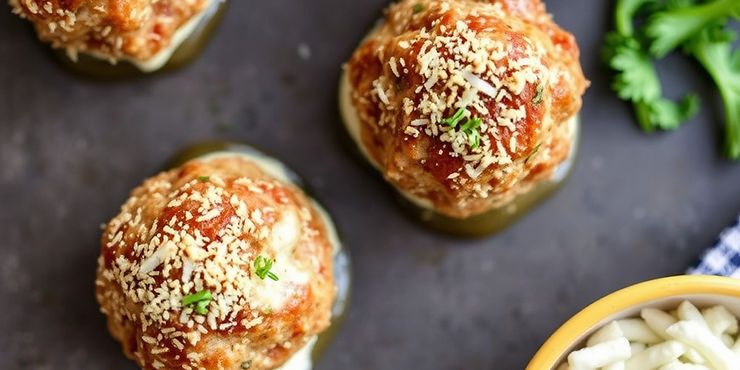 Parmesan Crusted Meatballs