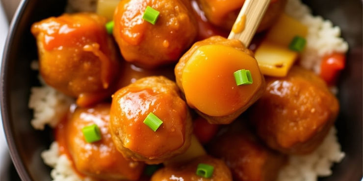 Pineapple Sweet & Sour Meatballs