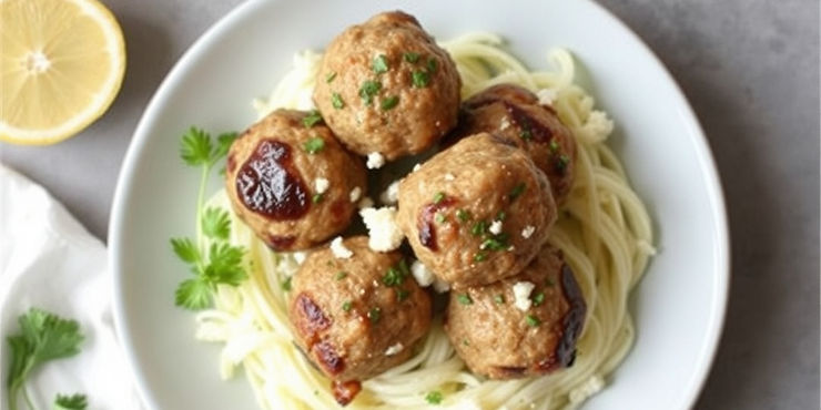 Greek Lemon Herb Meatballs