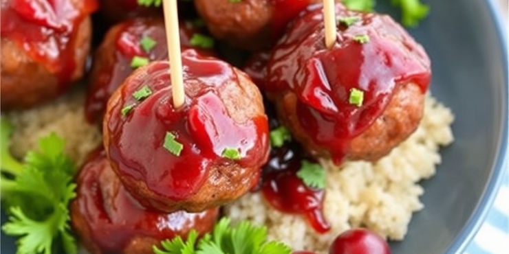 Cranberry Glazed Meatballs