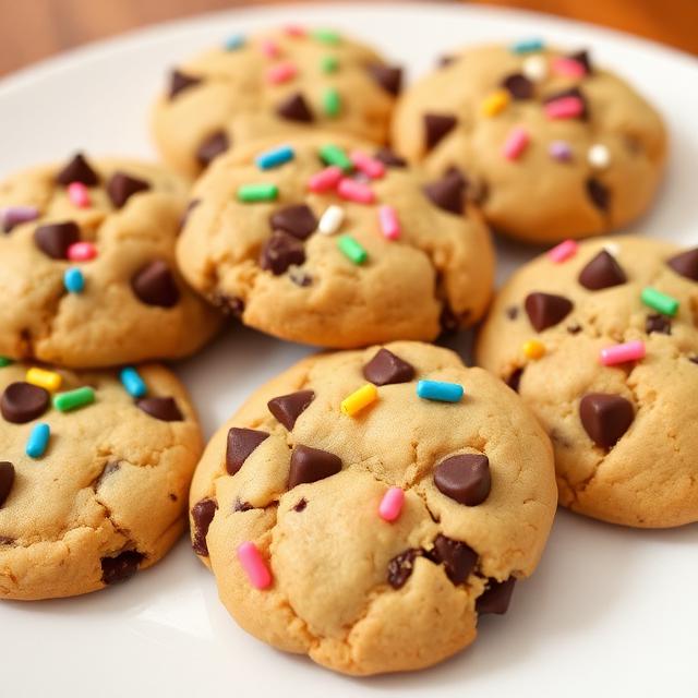 Birthday Cake Chocolate Chip Cookies