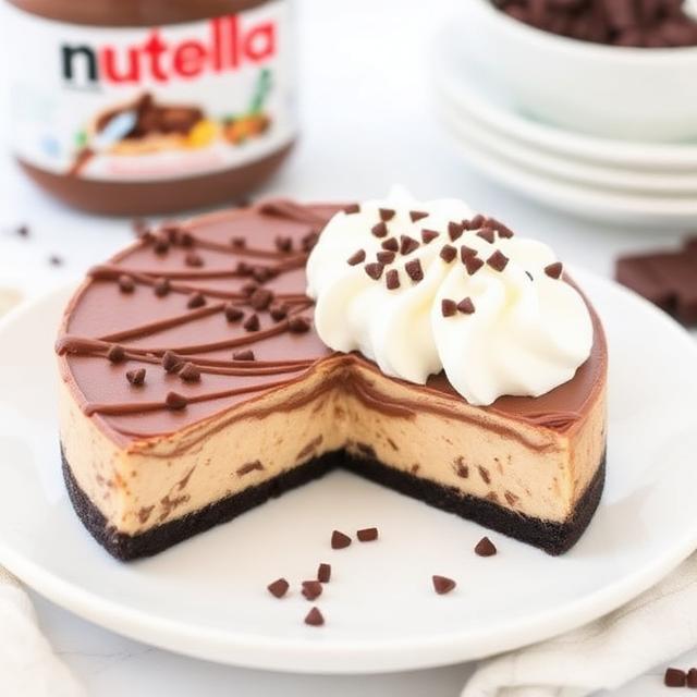 No-Bake Nutella Cheesecake