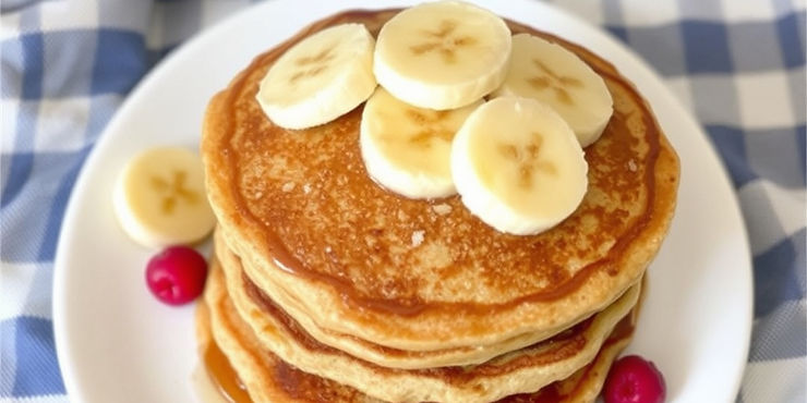 Banana Oat Power Pancakes