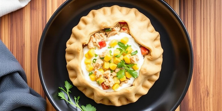 Tuna, Corn & Greek Yogurt Pocket Pies