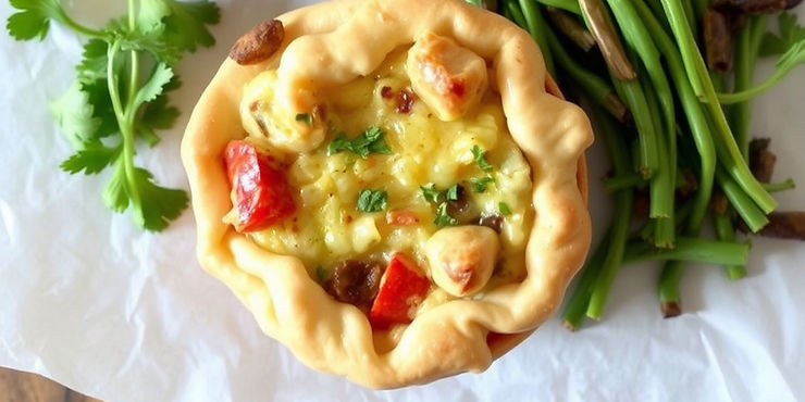 Lentil & Vegetable Rustic Pies