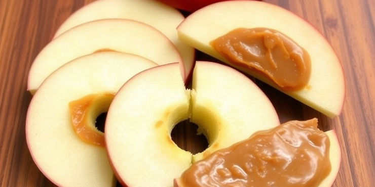 Apple Slices with Almond Butter

