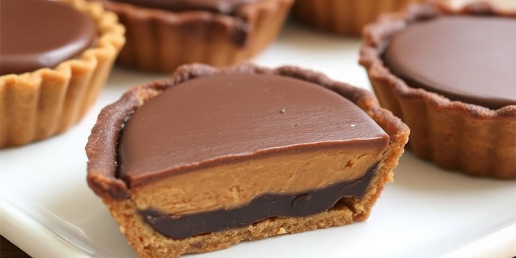 Almond Butter Dark Chocolate Pies
