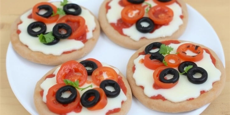 Mini Whole-Wheat Pita Pizzas
