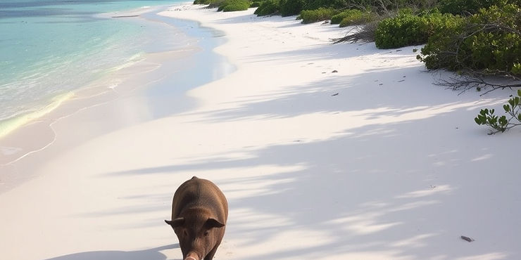  Pig Beach – Exuma, Bahamas

