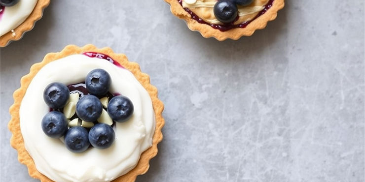 Blueberry Almond Butter Pies
