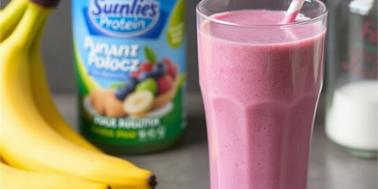 Banana Berry Protein Smoothie