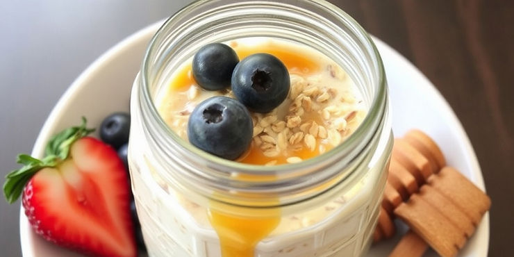 Overnight Oats with Chia & Honey