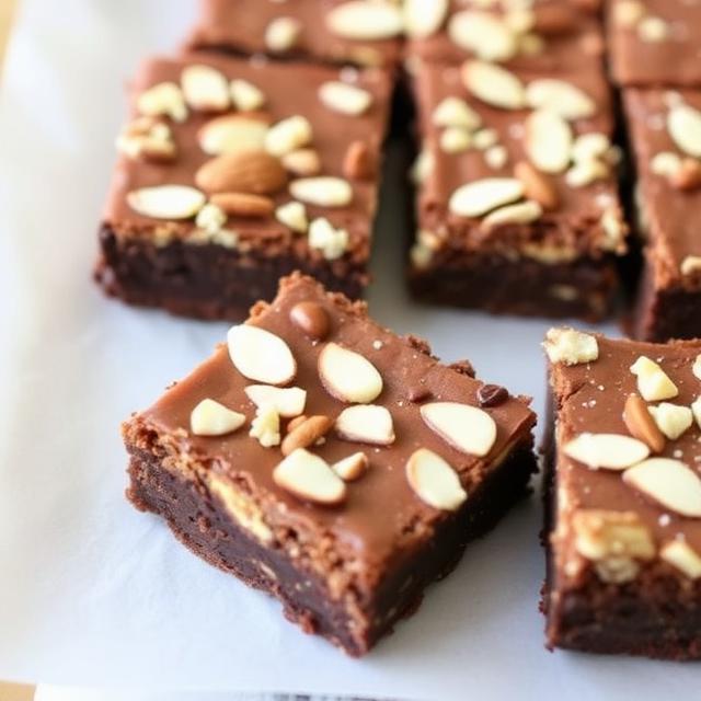 Almond Crunch Brownies