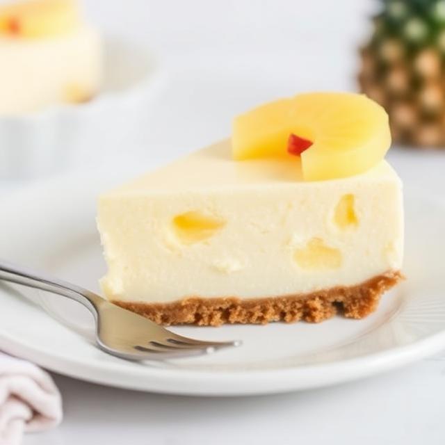 No-Bake Pineapple Cheesecake