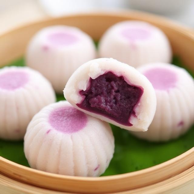 Ube Puto (Steamed Rice Cakes)