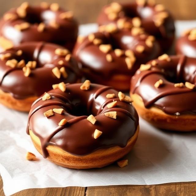 Chocolate Peanut Butter Donuts