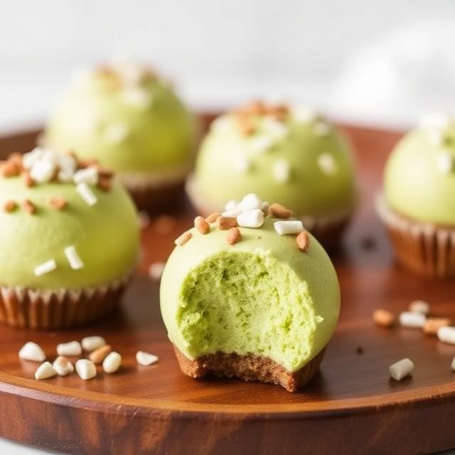 Matcha Cheesecake Bombs