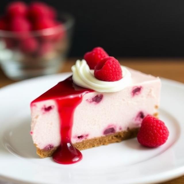 No-Bake Raspberry Cheesecake