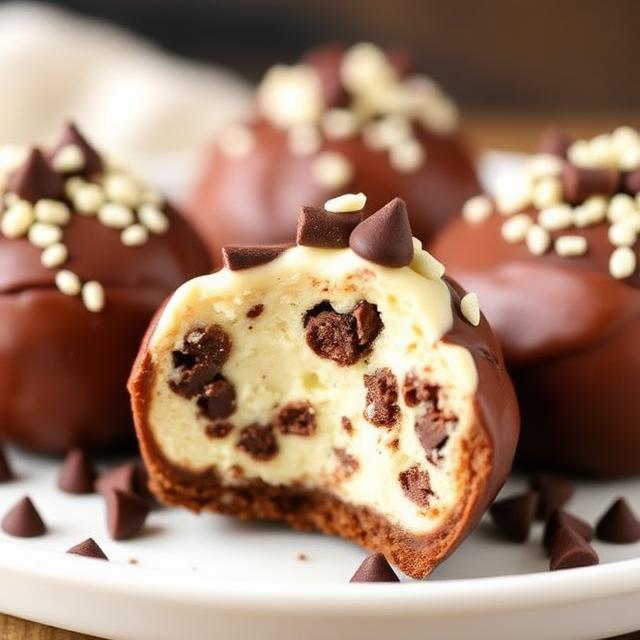 Chocolate Chip Cheesecake Bombs
