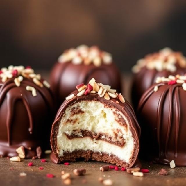 Triple Chocolate Cheesecake Bombs