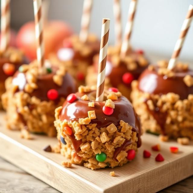 Toffee Crunch Candy Apples
