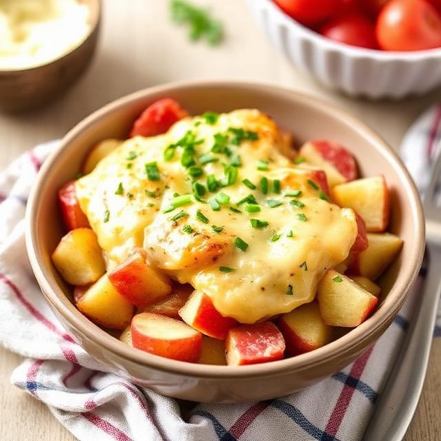 Cheesy Scalloped Red Potatoes