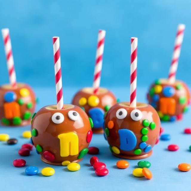 M&M Candy Apples