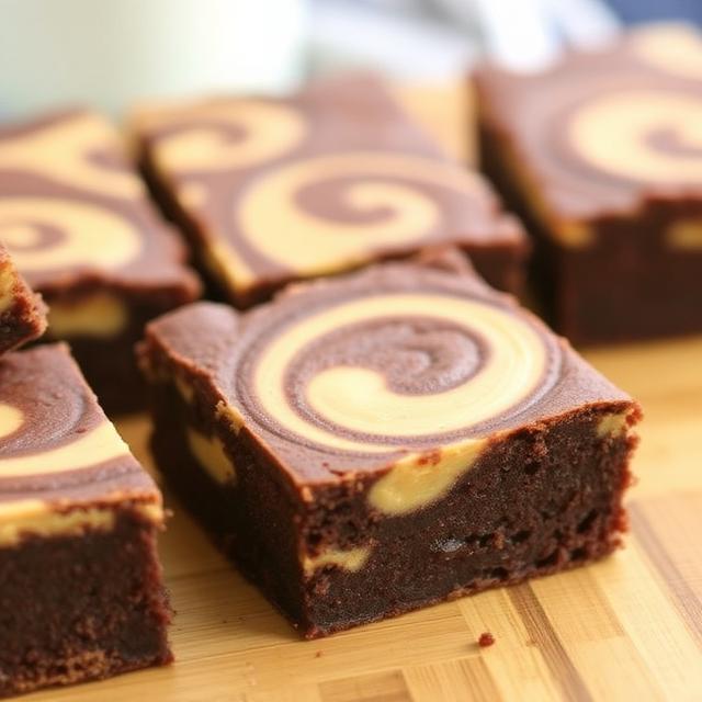 Peanut Butter Swirl Brownies
