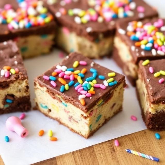 Birthday Cake Brownies