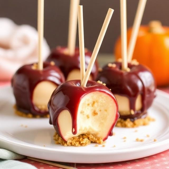 Cheesecake Stuffed Candy Apples