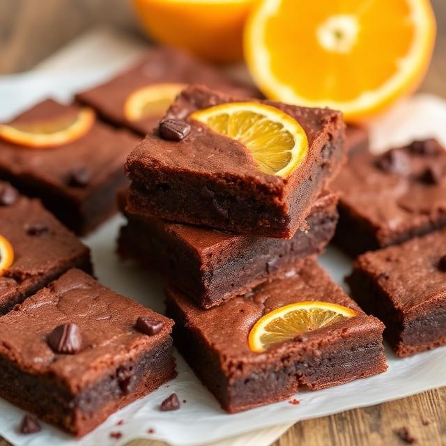 Orange Zest Brownies