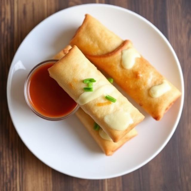 Mac and Cheese Egg Rolls