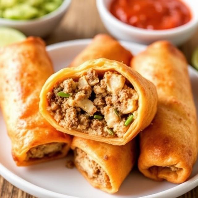 Philly Cheesesteak Egg Rolls