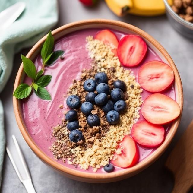 Ube Smoothie Bowl