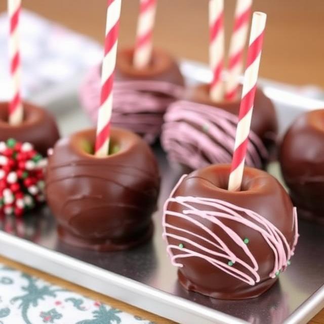Chocolate-Dipped Candy Apples