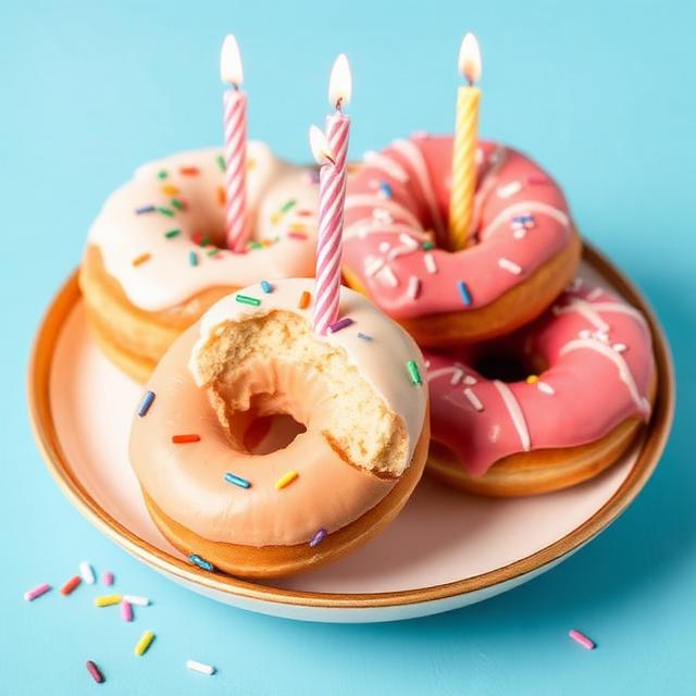Birthday Cake Donuts