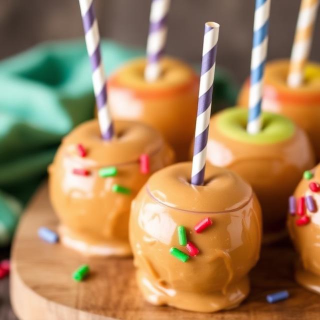 Peanut Butter Candy Apples