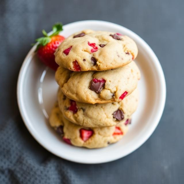 Strawberry Chocolate Chip Cookies