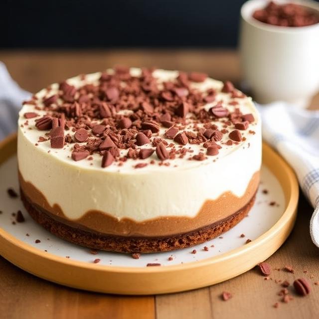 No-Bake Tiramisu Cheesecake