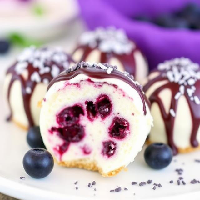 Blueberry Cheesecake Bombs