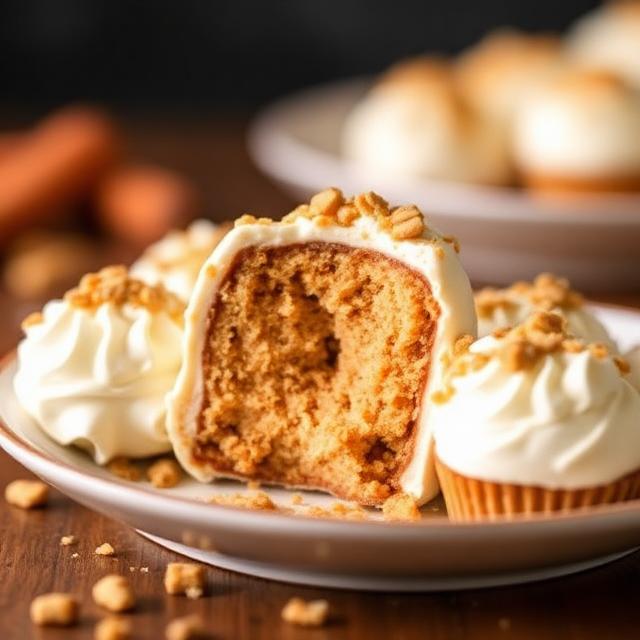 Carrot Cake Cheesecake Bombs
