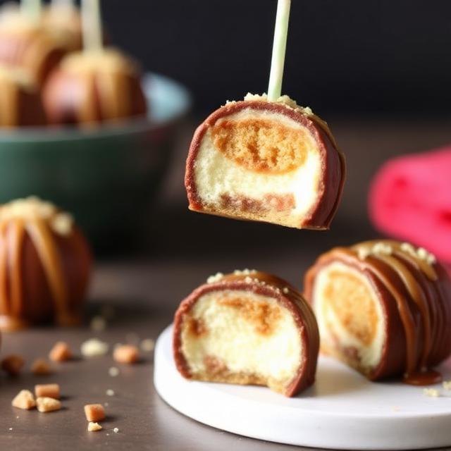 Salted Caramel Cheesecake Bombs