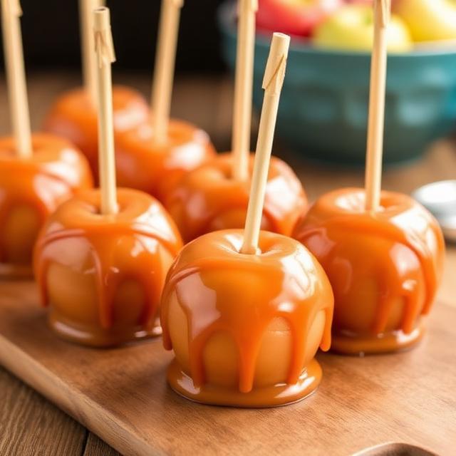 Maple Caramel Candy Apples