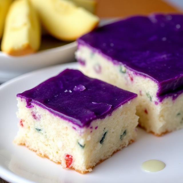 Ube Bibingka (Rice Cake)