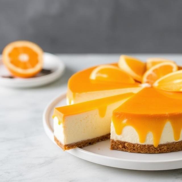 No-Bake Orange Cream Cheesecake