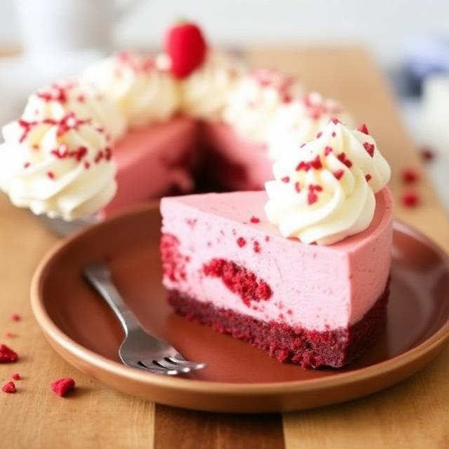No-Bake Red Velvet Cheesecake